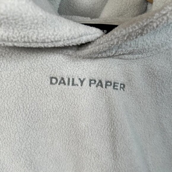 Daily Paper Rayen Crop Hoodie Sweatshirt Womens Size Small Fleece Blue Comfy - Picture 4 of 10